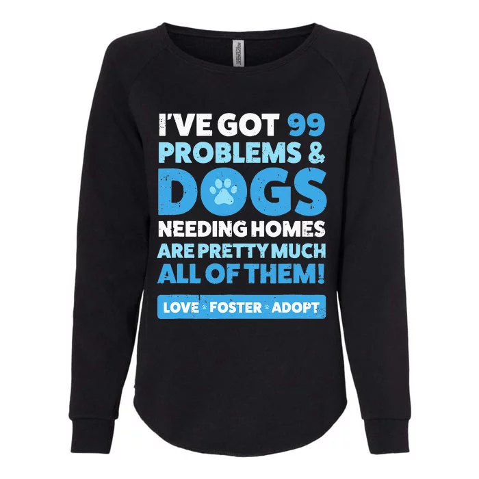 Dog Rescue Animal Rescue Dog Adopt Foster Womens California Wash Sweatshirt