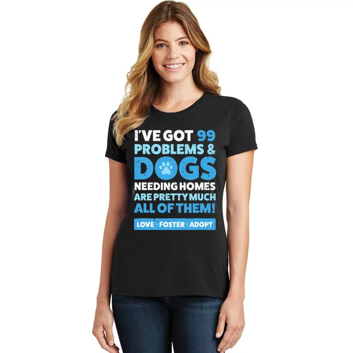 Dog Rescue Animal Rescue Dog Adopt Foster Women's T-Shirt