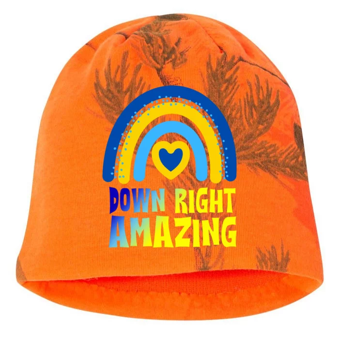 Down Right Amazing Rainbow Down Syndrome Awareness Kati - Camo Knit Beanie