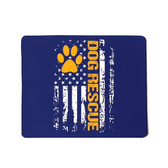 Dog Rescue American Flag Dog Shelter Dog Adoption Mousepad