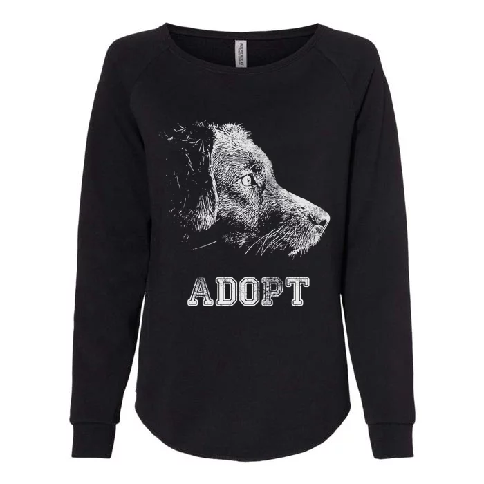 Dog Rescue And Adopt Womens California Wash Sweatshirt