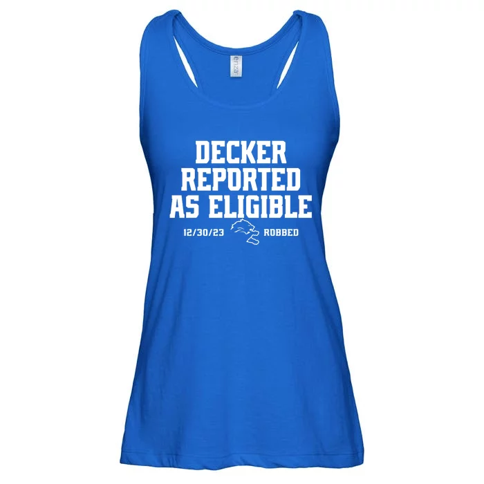 Decker Reported As Eligible Detroit Football Ladies Essential Flowy Tank