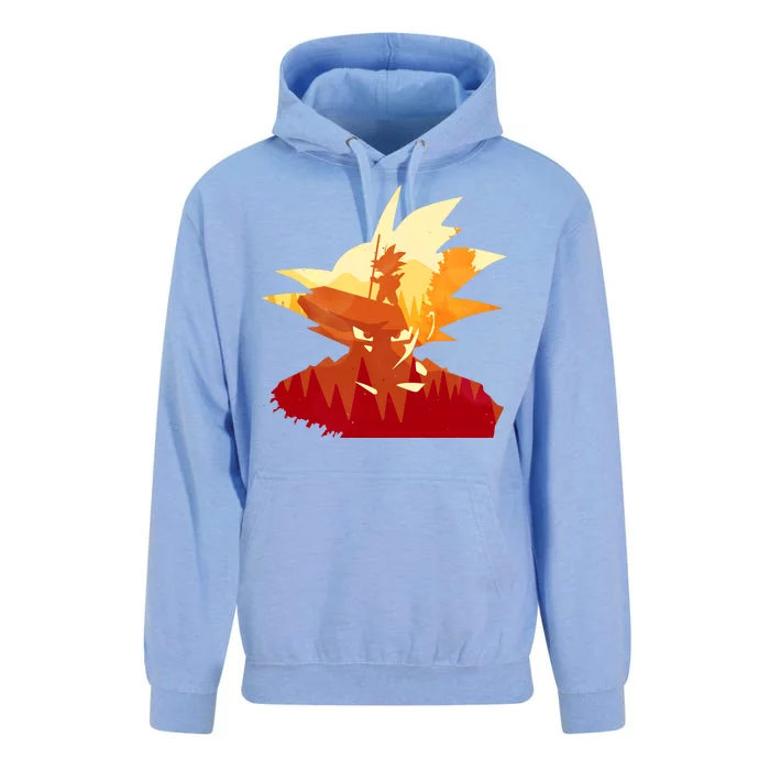 Dragon Fighter Silhouette Illustration Unisex Surf Hoodie