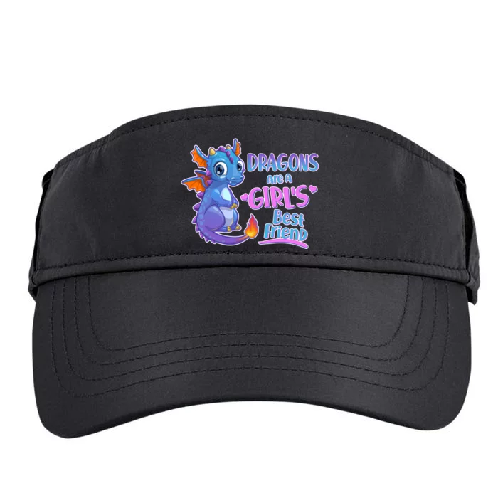 Dragons Are A Girl's Best Friend Cute Baby Dragon Adult Drive Performance Visor