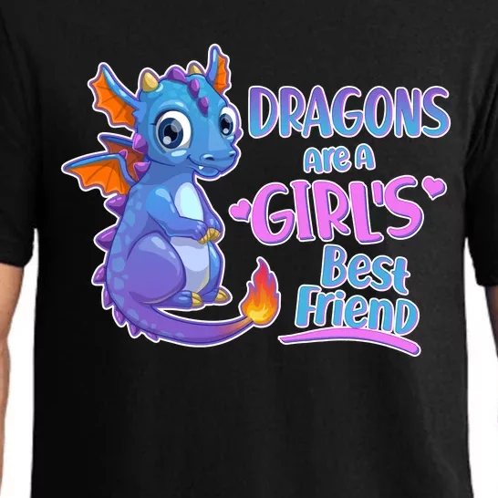 Dragons Are A Girl's Best Friend Cute Baby Dragon Pajama Set