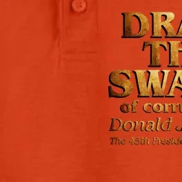 Drain The Swamp of Corruption! Donald Trump 45th President Dry Zone Grid Performance Polo