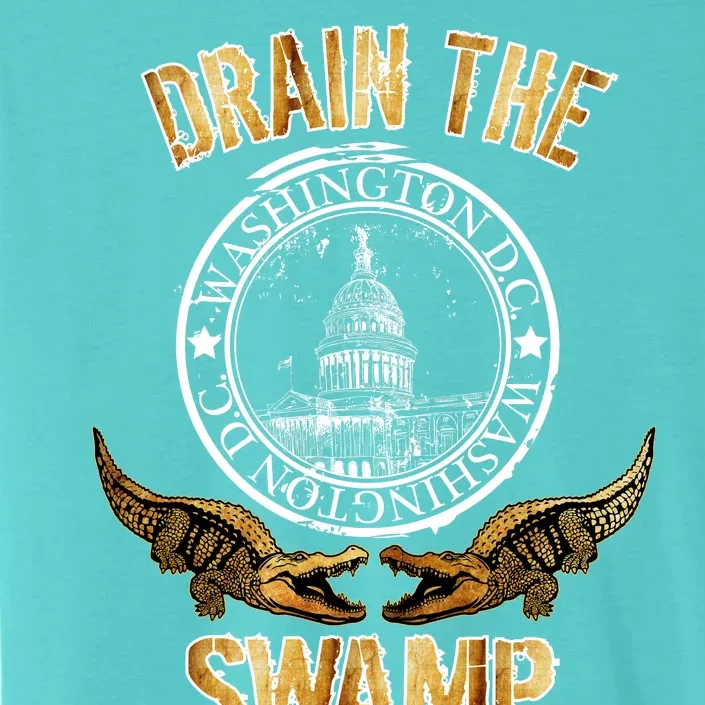 Drain The Swamp Washington DC Alligator Logo Trump ChromaSoft Performance T-Shirt