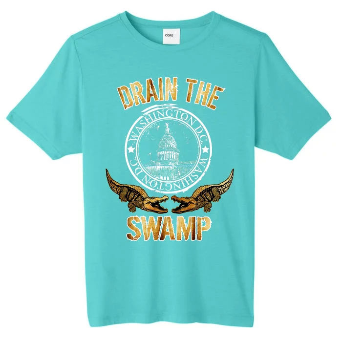 Drain The Swamp Washington DC Alligator Logo Trump ChromaSoft Performance T-Shirt