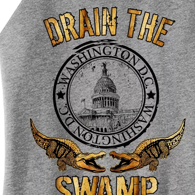 Drain The Swamp Washington DC Alligator Logo Trump Women’s Perfect Tri Rocker Tank