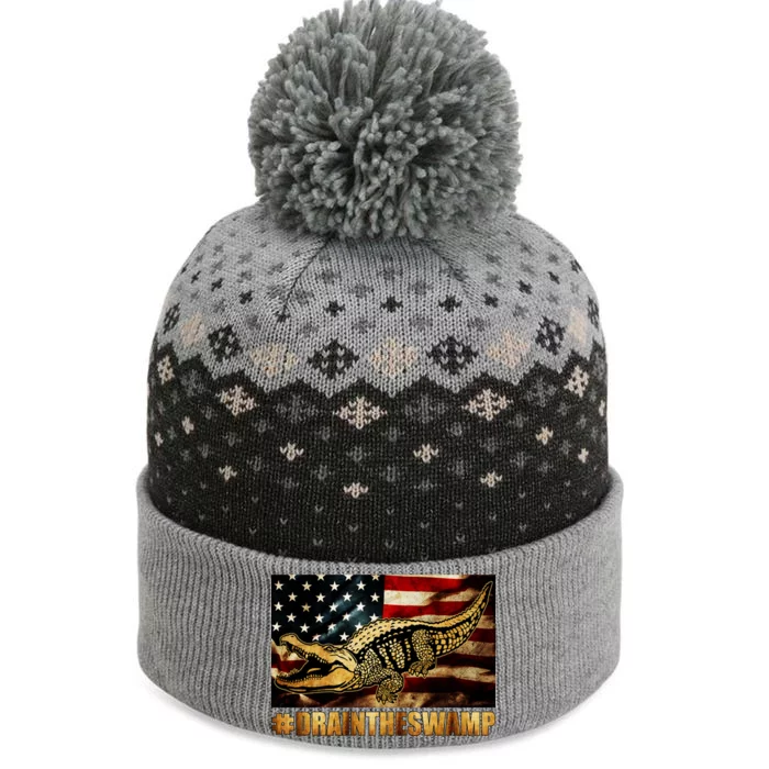 Drain The Swamp Washington DC Donald Trump President The Baniff Cuffed Pom Beanie