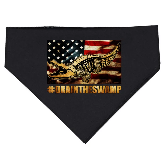 Drain The Swamp Washington DC Donald Trump President USA-Made Doggie Bandana