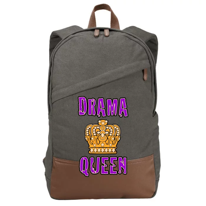 Drama Queen Cotton Canvas Backpack