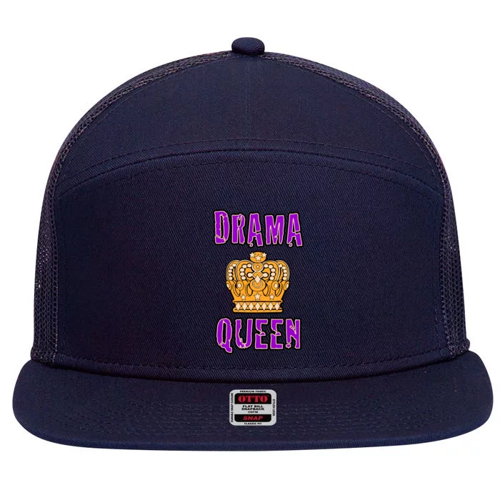 Drama Queen 7 Panel Mesh Trucker Snapback Hat