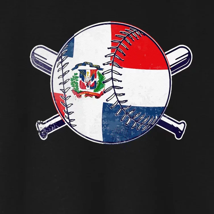 Dominican Republic Baseball Dominicana Women's Crop Top Tee