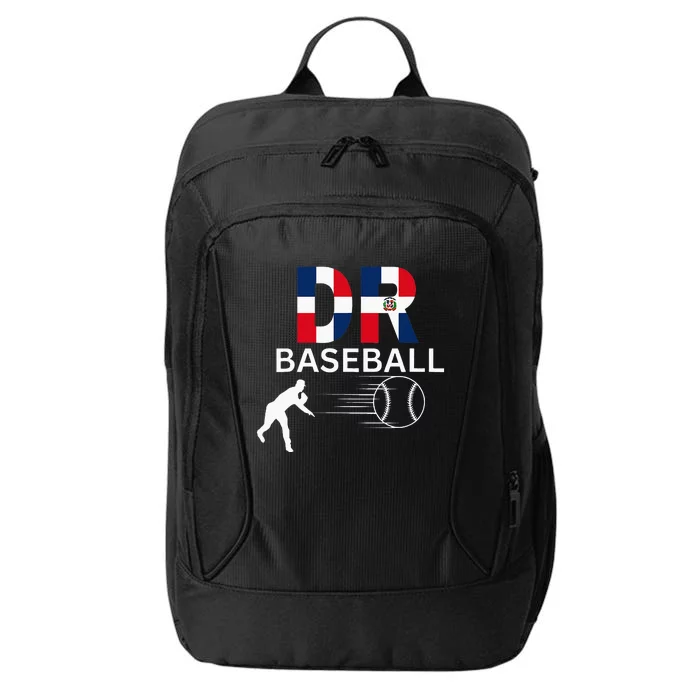 Dominican Republic Baseball Player Fastball Flag Sport City Backpack