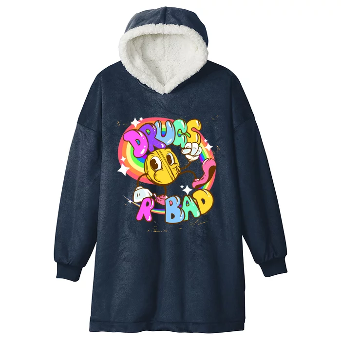 Drugs R Bad Great Gift Hooded Wearable Blanket