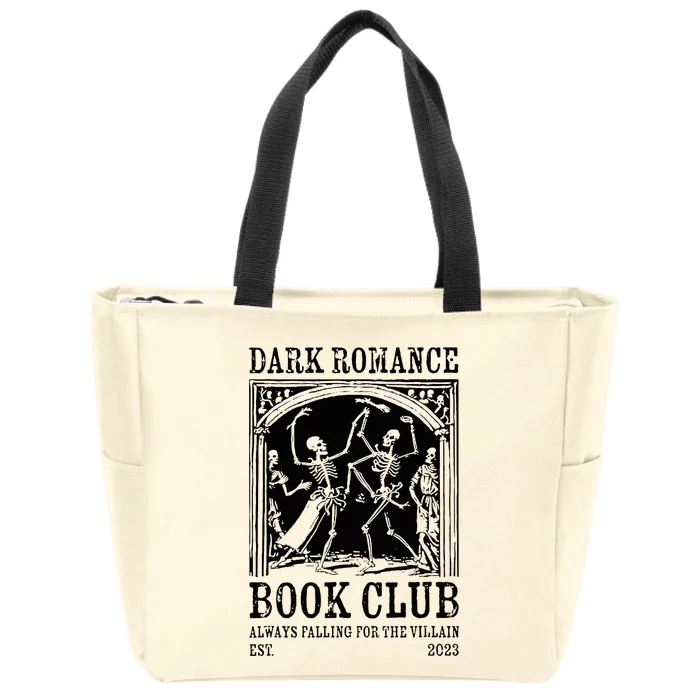 Dark Romance Book Club Always Falling For The Villain Zip Tote Bag