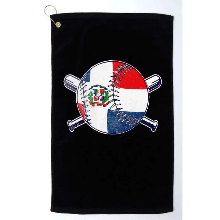 Dominican Republic Baseball Dominicana Platinum Collection Golf Towel