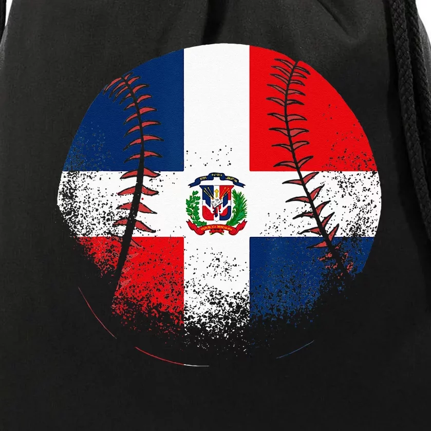 Dominican Republic Baseball Dominicana Drawstring Bag