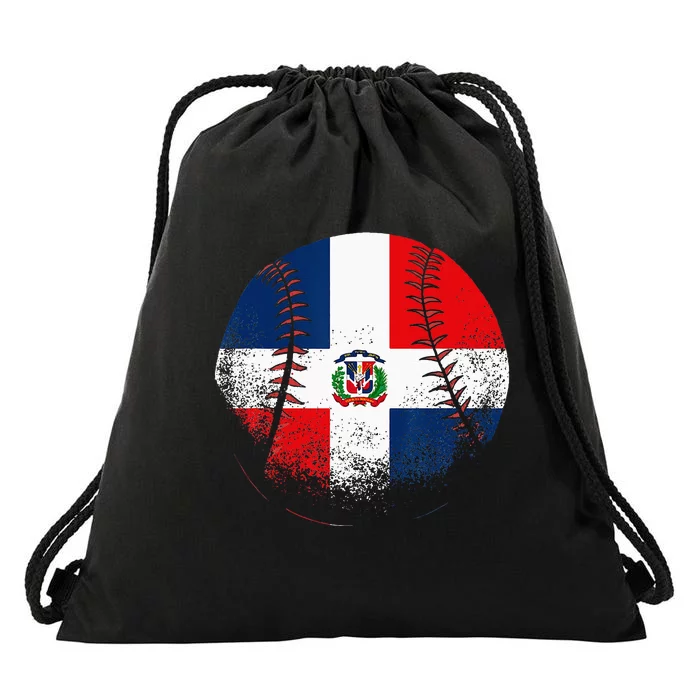 Dominican Republic Baseball Dominicana Drawstring Bag