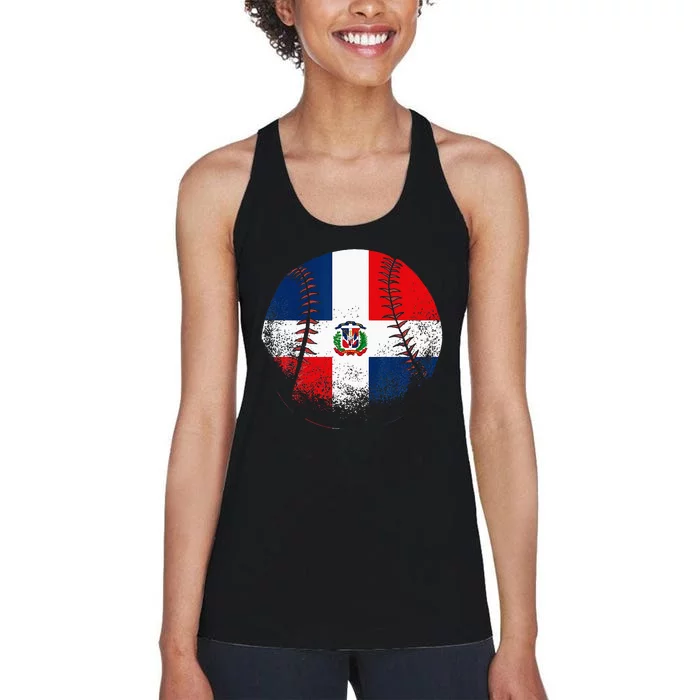 Dominican Republic Baseball Dominicana Women's Racerback Tank