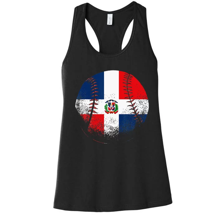 Dominican Republic Baseball Dominicana Women's Racerback Tank