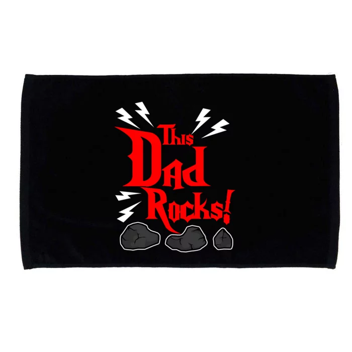 Dad Rock Collector Geologist Fathers Day Geology Collecting Cute Gift Microfiber Hand Towel