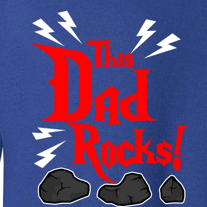 Dad Rock Collector Geologist Fathers Day Geology Collecting Cute Gift Toddler Sweatshirt