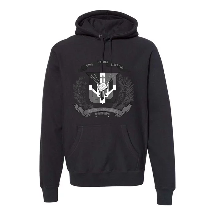 Dominican Republic Coat Of Arms Premium Hoodie