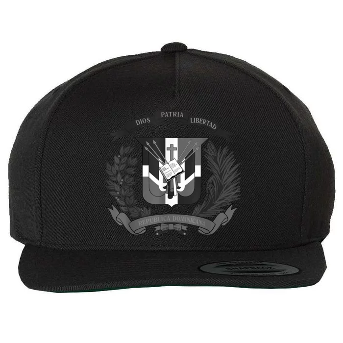 Dominican Republic Coat Of Arms Wool Snapback Cap