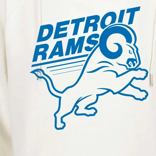 Detroit Rams Champions Football Womens Funnel Neck Pullover Hood