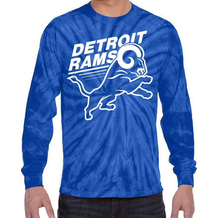 Detroit Rams Champions Football Tie-Dye Long Sleeve Shirt