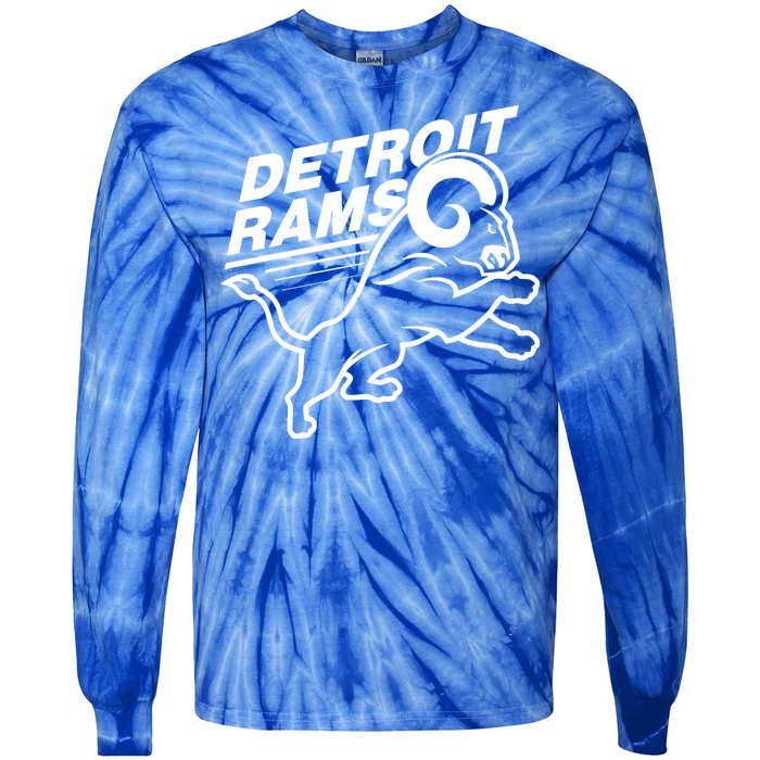 Detroit Rams Champions Football Tie-Dye Long Sleeve Shirt