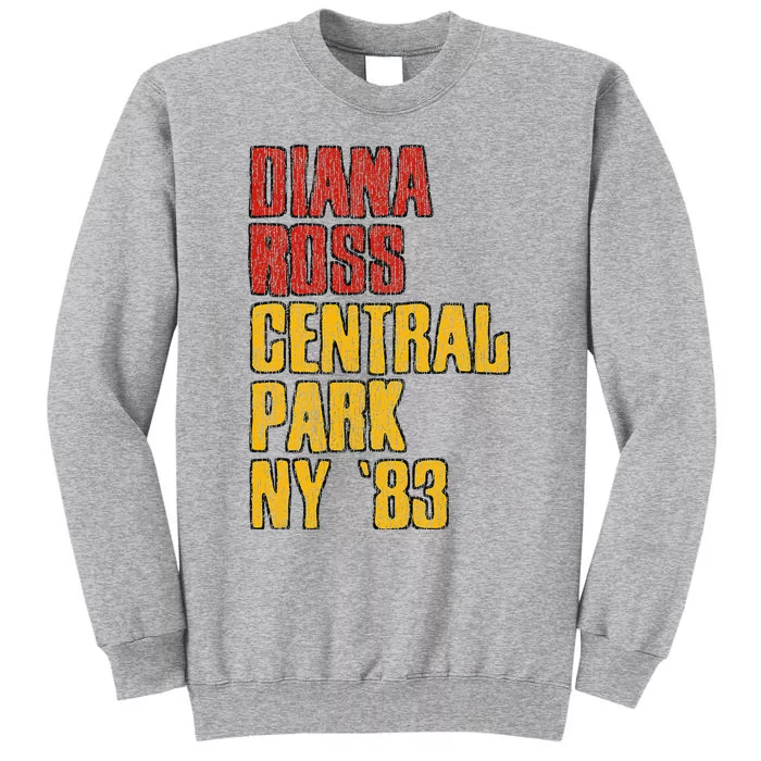 Diana Ross Central Park 1983 Tall Sweatshirt