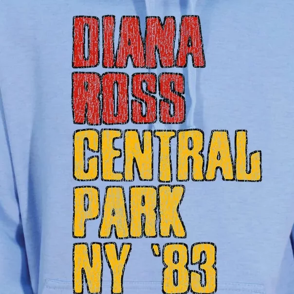 Diana Ross Central Park 1983 Unisex Surf Hoodie