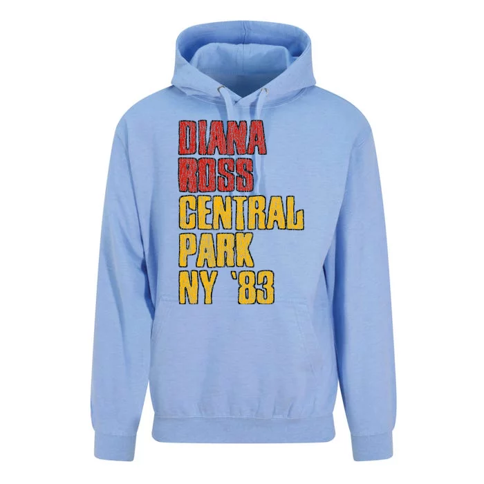 Diana Ross Central Park 1983 Unisex Surf Hoodie