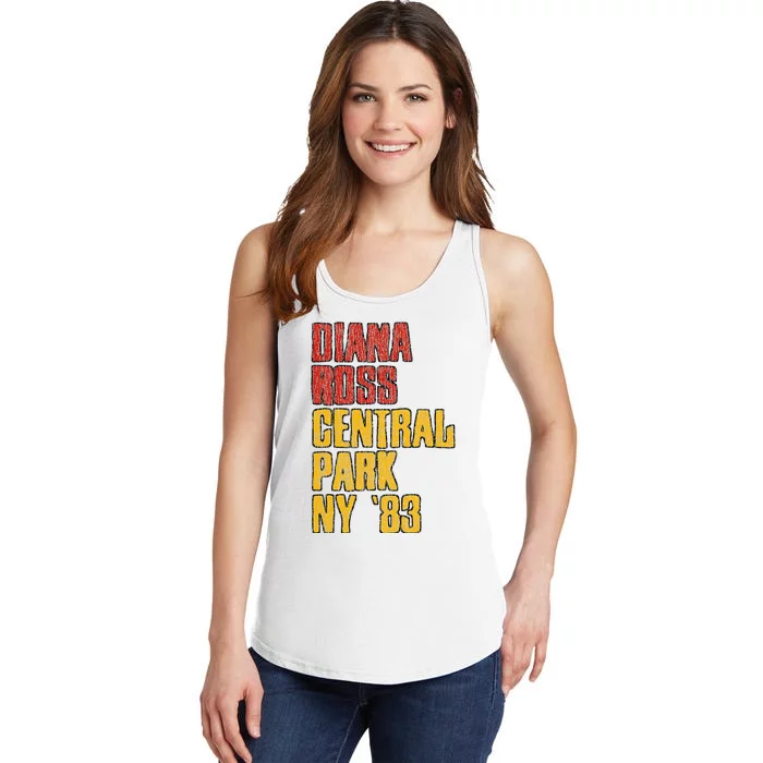 Diana Ross Central Park 1983 Ladies Essential Tank