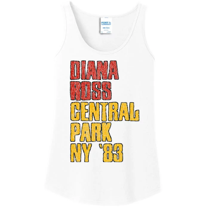 Diana Ross Central Park 1983 Ladies Essential Tank