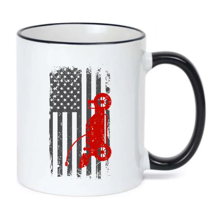 Distressed Rc Car American Flag Racing Racers Patriotic Gift Black Color Changing Mug