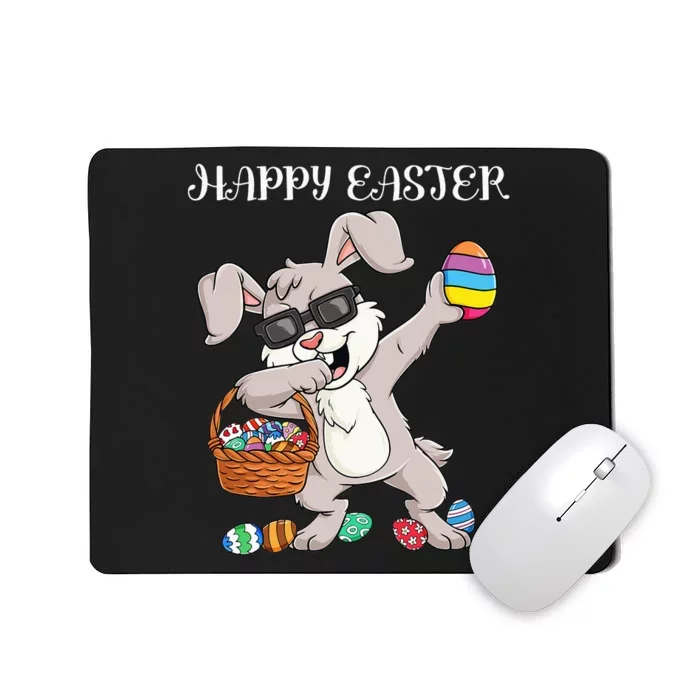 Dabbing Rabbit Cute Bunny Egg Hunt Easter Day Mousepad