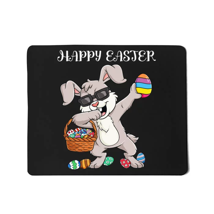 Dabbing Rabbit Cute Bunny Egg Hunt Easter Day Mousepad