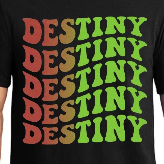 Destiny Retro Christmas Inspirational Pajama Set