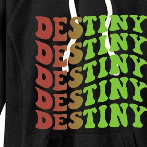 Destiny Retro Christmas Inspirational Women's Fleece Hoodie