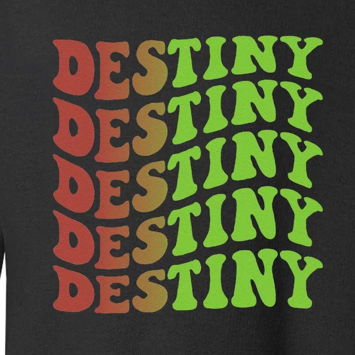 Destiny Retro Christmas Inspirational Toddler Sweatshirt