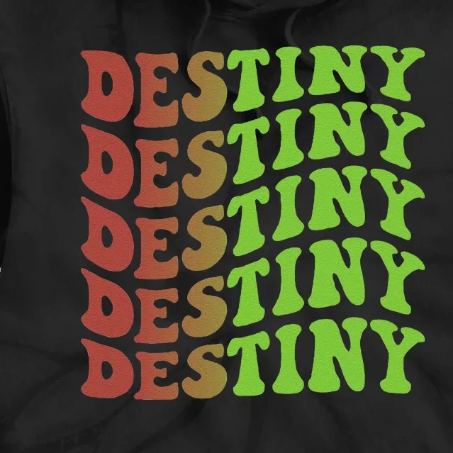 Destiny Retro Christmas Inspirational Tie Dye Hoodie