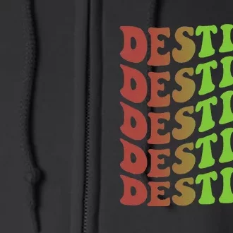 Destiny Retro Christmas Inspirational Full Zip Hoodie