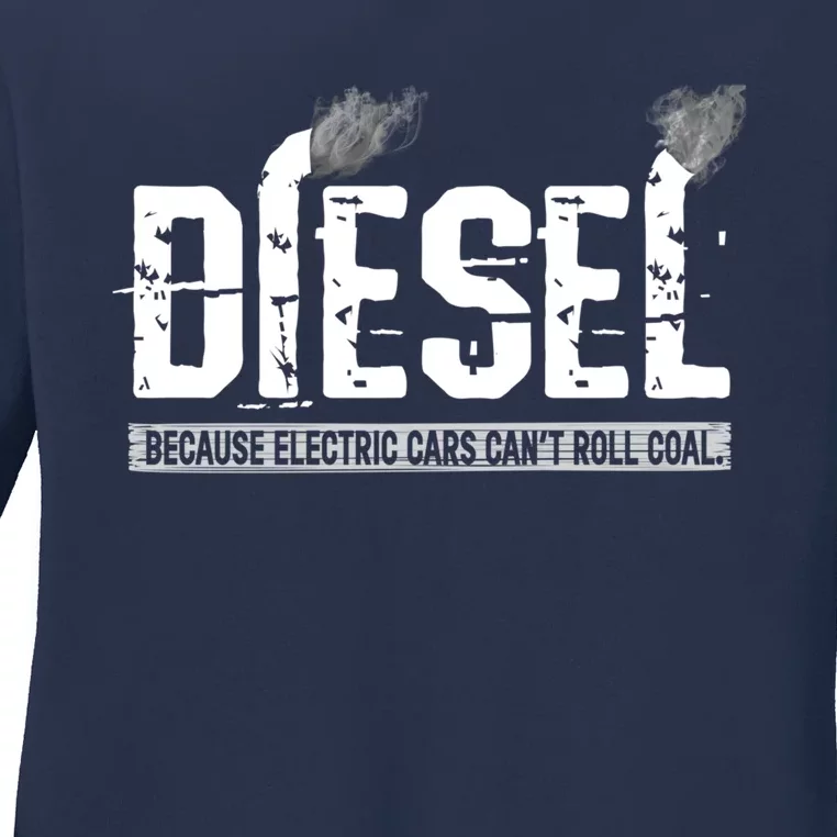 Diesel Rolling Coal Gift Ladies Long Sleeve Shirt