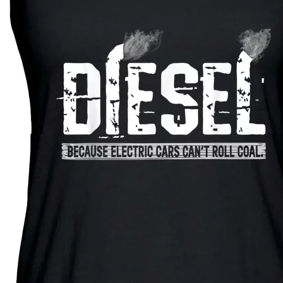 Diesel Rolling Coal Funny Gift Ladies Essential Flowy Tank