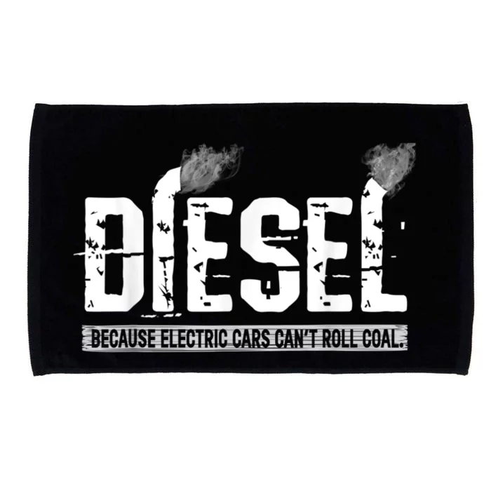 Diesel Rolling Coal Funny Gift Microfiber Hand Towel