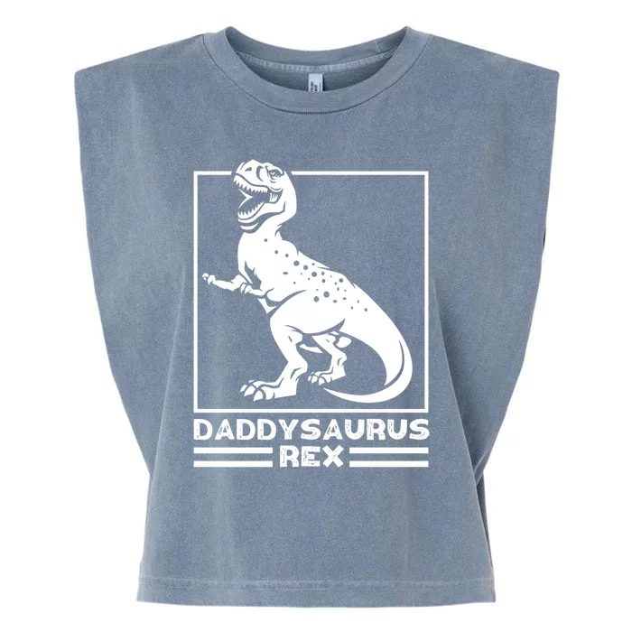 Daddysaurus Rex Cute Gift Great Gift Funny Dad Gift For Fathers Day Garment-Dyed Women's Muscle Tee